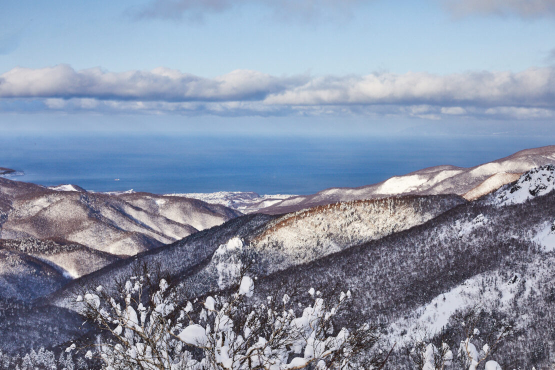 Japan Blue Skies on a Ski Tour